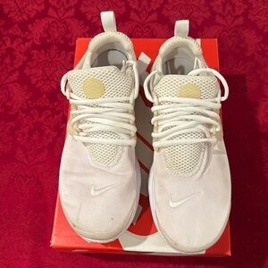 Nike Presto, White, boys size 6, used.